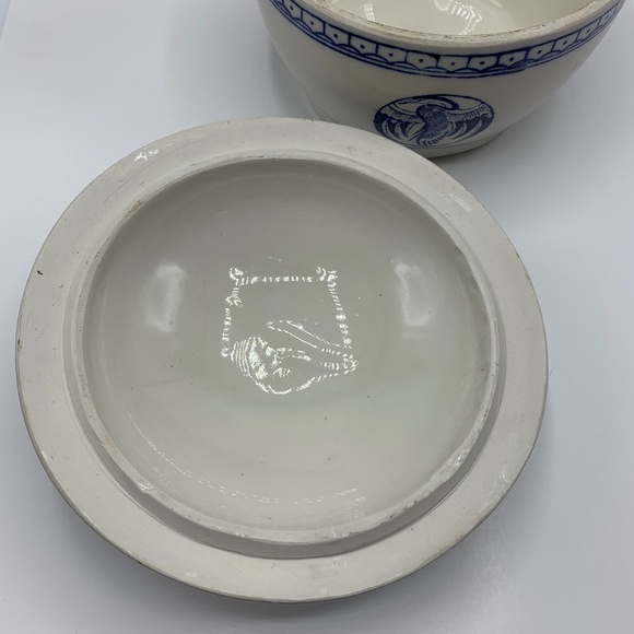 Kitchen Vintage Japanese Ceramic Rice Pot Bowl With Lid Poshmark